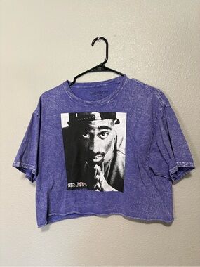Chemistry Tupac Shakur “Poetic Justice” Cropped Graphic Tee Medium